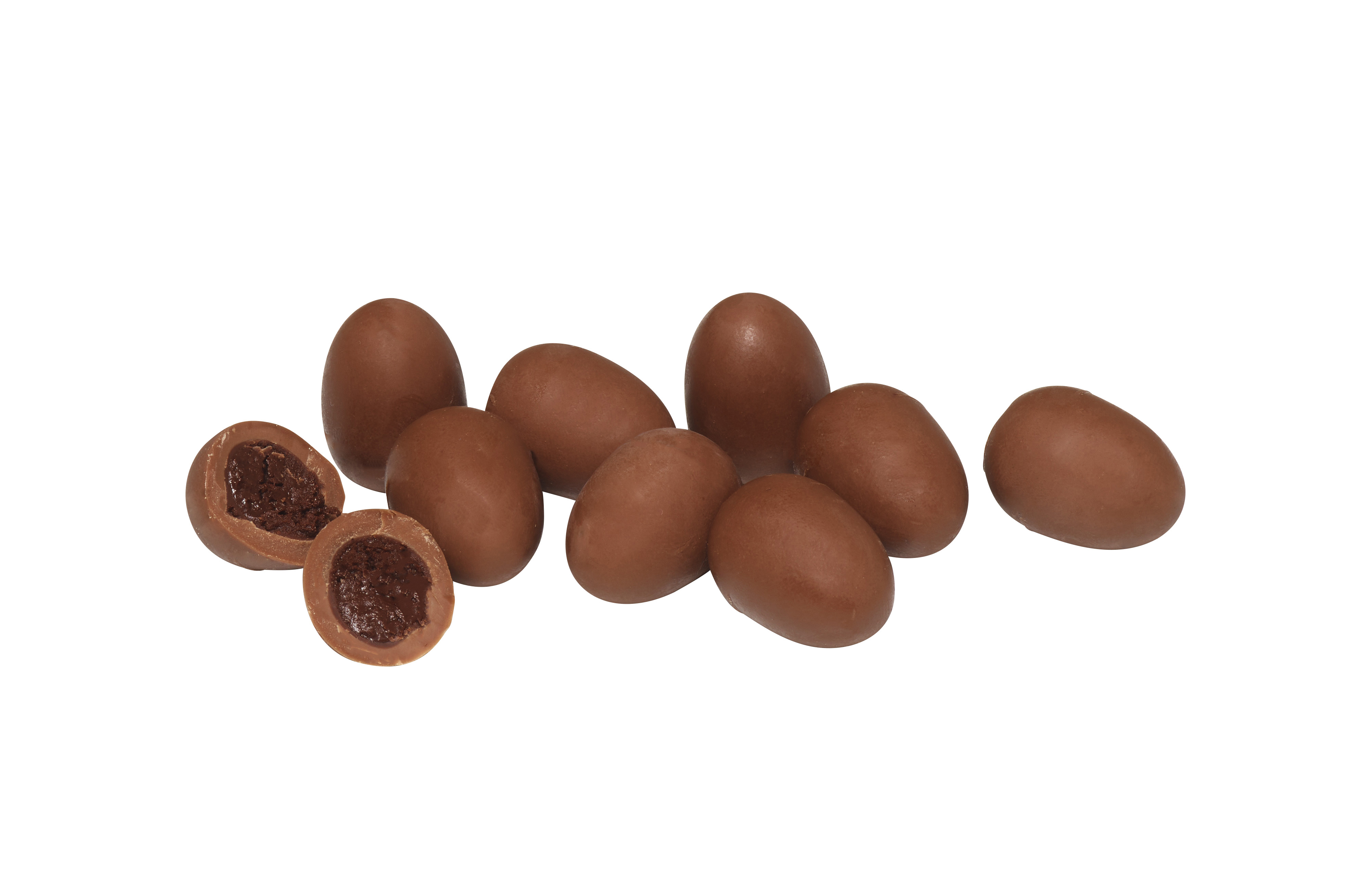 Belledonne Paaseitjes melkchocolade met vulling van choco-hazelnoot bulk bio 2kg - 003220